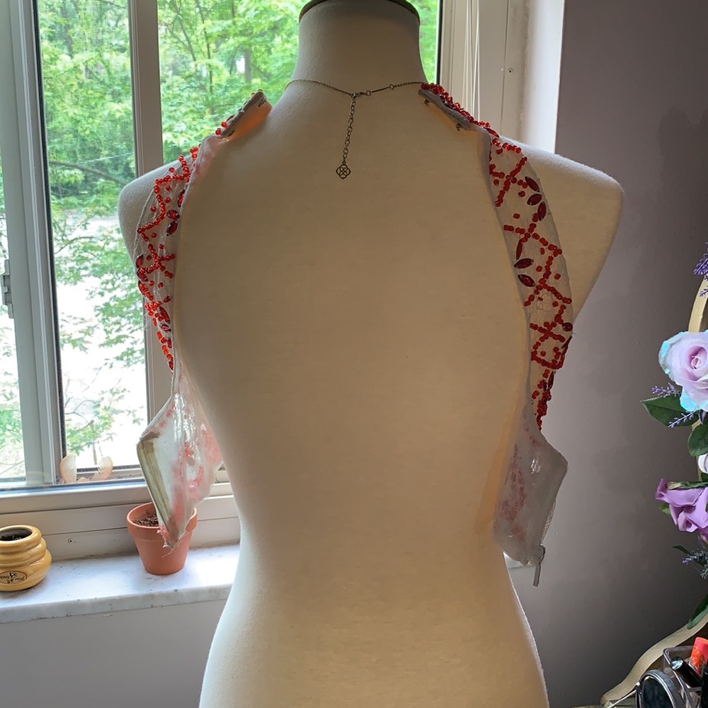 Lace Rhinestone Formal Top - Picture 3 of 3